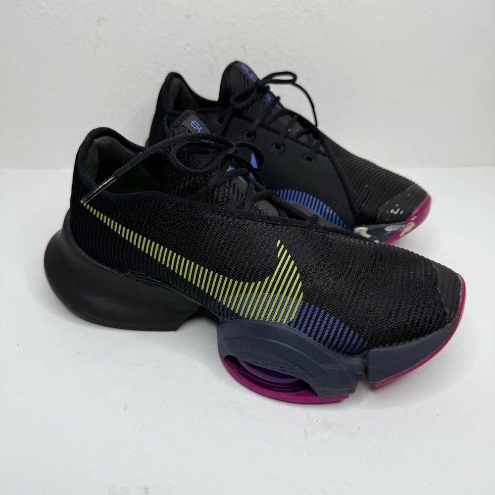 Nike Training Air Zoom SuperRep 2 Sneakers Black Cyber Multi CU5925-010 Size 9